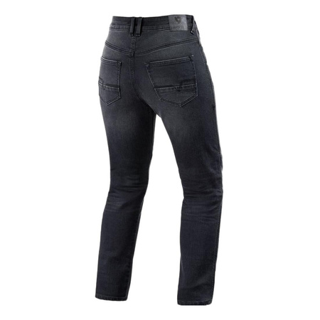 Jeansy motocyklowe damskie REVIT VICTORIA 2 LADY SHORT MEDIUM GREY USED szary