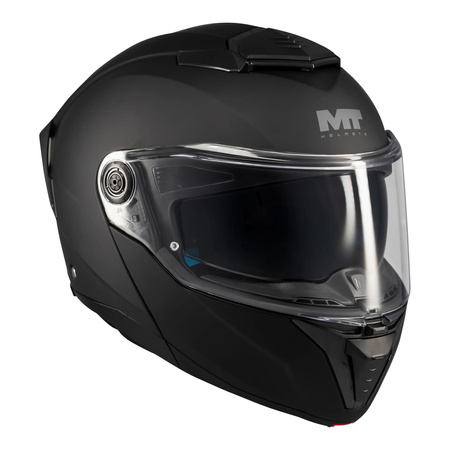 Kask szczękowy MT ATOM 2 SV PURE BLACK MATT czarny mat