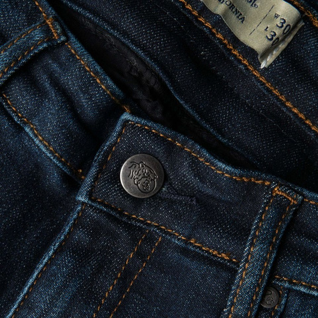 Jeansy motocyklowe damskie BROGER CALIFORNIA RAW NAVY granatowy