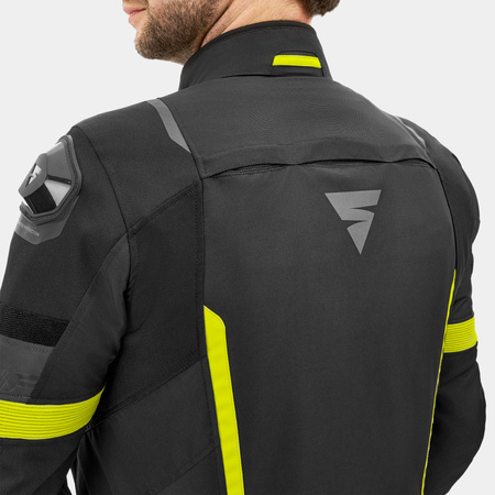 Kurtka tekstylna SHIMA SOLID 2.0 FLUO czarny żółty fluo