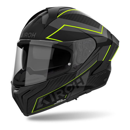 Kask integralny AIROH MATRYX SENTINEL YELLOW MATT żółty fluo szary czarny