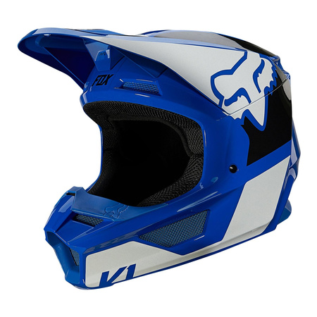 Kask cross FOX V1 REVN BLUE niebieski biały czarny