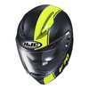 Kask integralny HJC F70 MAGO BLACK/FLO czarny żółty fluo