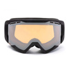 Gogle motocyklowe IMX SNOW BLACK MATT/BLACK SZYBA PODWÓJNA CLEAR + BROWN czarny