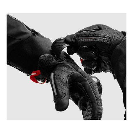 Rękawice miejskie REBELHORN DEFENDER BLACK/RED czarny czerwony