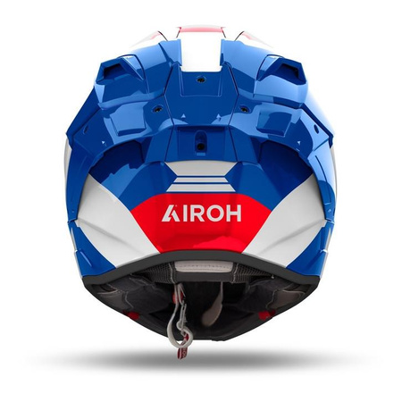 Kask integralny AIROH GP800 COMPETITION BLUE/RED GLOSS niebieski czerwony biały