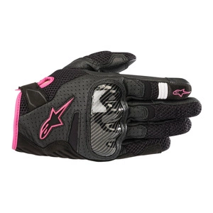 Rękawice miejskie damskie ALPINESTARS SMX-1 AIR V2 LADY BLACK/FUCHSIA czarny różowy