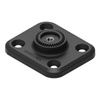 Podstawa QUAD LOCK 360 płaska prostokątna z 4 otworami czarny