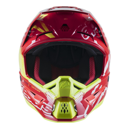 Kask cross ALPINESTARS S-M5 ACTION BRIGHT RED/WHITE/FLUO YELLOW czerwony biały żółty fluo niebieski