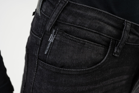 Jeansy motocyklowe damskie SHIMA METRO LADY BLACK czarny