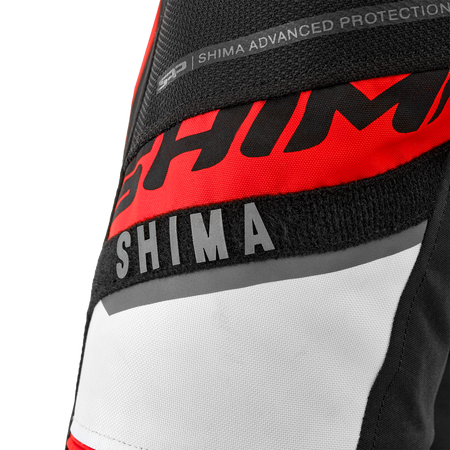 Kurtka tekstylna SHIMA MESH PRO 2.0 RED czarny czerwony biały