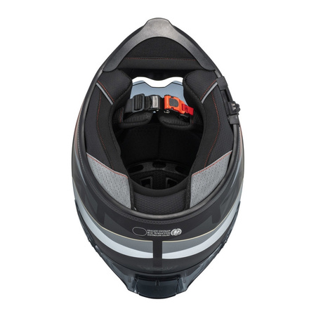 Kask integralny NZI EURUS 4 STREAM VANGUARD BLACK SAND RED TINTED MATT czarny beżowy czerwony