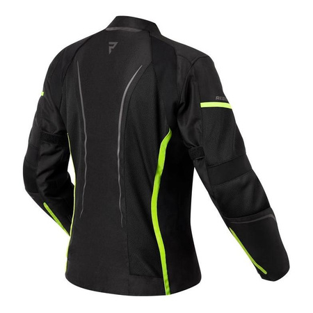 Kurtka tekstylna damska REBELHORN FLUX LADY BLACK/FLO YELLOW czarny żółty fluo