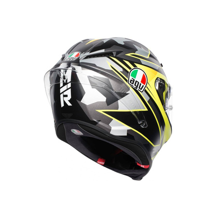 Kask integralny AGV CORSA R MIR WINTER TEST 2018 żółty czarny szary