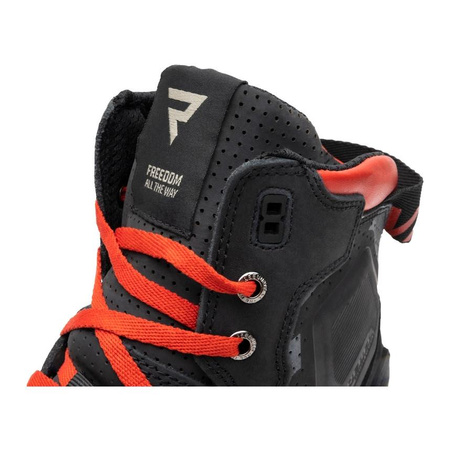 Trampki motocyklowe REBELHORN VANDAL PRINTED BLACK/RED czarny czerwony