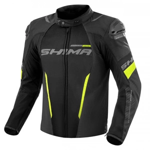 Kurtka tekstylna SHIMA SOLID 2.0 VENTED FLUO czarny żółty fluo