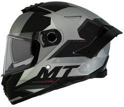 Kask integralny MT THUNDER 4 SV EXEO GLOSS PEARL TITANIUM czarny szary