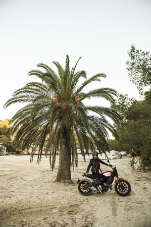 Jeansy motocyklowe damskie BROGER CALIFORNIA RAW NAVY granatowy