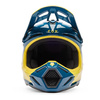 Kask cross FOX V3 TINE TWILIGHT niebieski żółty