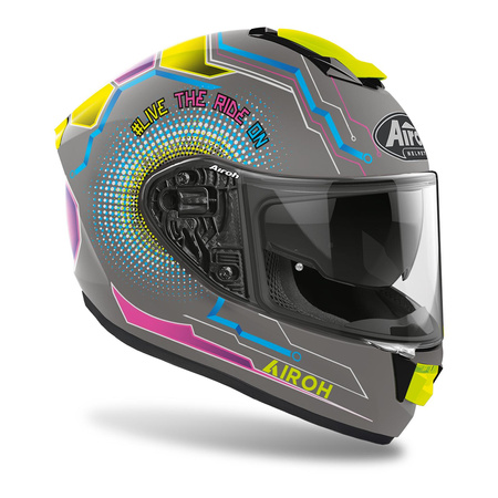 Kask integralny AIROH ST501 POWER MATT szary żółty niebieski różowy fioletowy