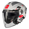 Kask otwarty MT COSMO SV SILENCE WHITE/SILVER biały srebrny czerwony