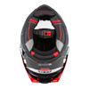 Kask integralny NZI WAKE STREAM STRIPES BLACK WHITE RED czarny biały czerwony