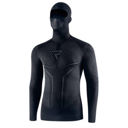 Koszulka termoaktywna REBELHORN THERM II 2IN1 BLACK/GREY czarny szary