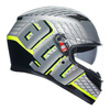 Kask integralny AGV K3 FORTIFY GREY/BLACK/FLUO YELLOW szary żółty fluo czarny