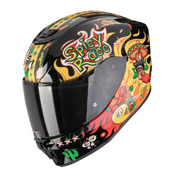 Kask integralny dziecięcy SCORPION EXO-JNR YUCATAN BLACK/YELLOW/RED czarny żółty czerwony
