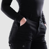 Jeansy motocyklowe damskie OZONE JANE LADY JOGGER FIT BLACK czarny