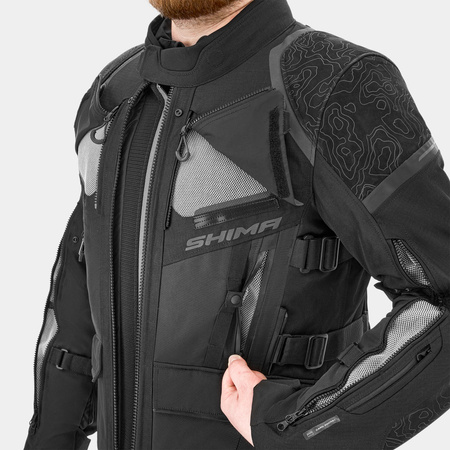 Kurtka tekstylna SHIMA TRACKER BLACK czarny