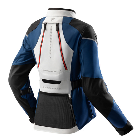 Kurtka tekstylna damska REBELHORN HARDY 3.0 LADY BLUE/GREY/RED niebieski szary czerwony