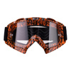 Gogle motocyklowe IMX MUD GRAPHIC ORANGE/BLACK SZYBA CLEAR pomarańczowy czarny mat