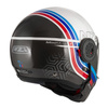 Kask szczękowy NZI MINIMOD WATSON WHITE BLACK POWER biały czarny