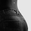 Jeansy motocyklowe damskie REBELHORN AGNESS 2 MONOLAYER WASHED BLACK czarny