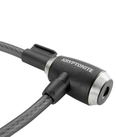 Zapięcie KRYPTONITE KRYPTOFLEX 1218 NA KLUCZ 1,2CM X 180CM czarny srebrny