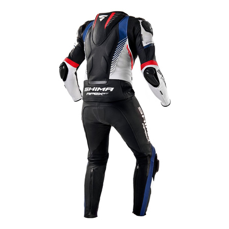 Kombinezon dwuczęściowy SHIMA APEX BLACK/RED/BLUE czarny biały niebieski czerwony fluo