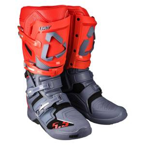 Buty cross LEATT 5.5 FLEXLOCK GRAPHENE czerwony szary