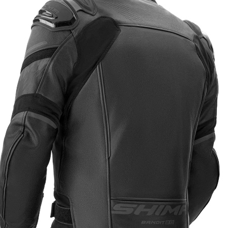 Kurtka skórzana SHIMA BANDIT 2.0 BLACK/BLACK czarny