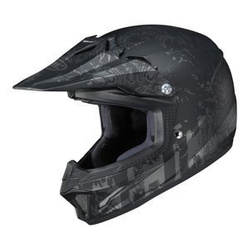 Kask cross dziecięcy HJC CL-XY-II CREEPER BLACK/GREY czarny szary