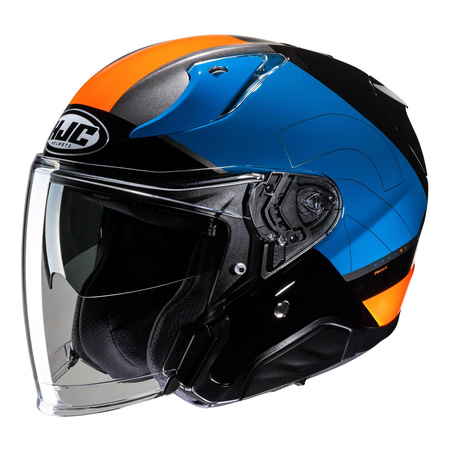 Kask otwarty HJC RPHA 31 CHELET BLUE/ORANGE niebieski pomarańczowy czarny