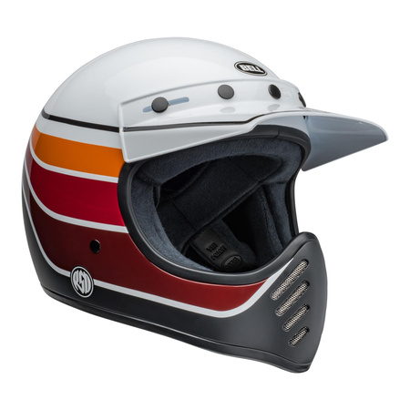 Kask cross BELL MOTO3 ECE6 RSD SDL BLACK/WHITE czarny biały