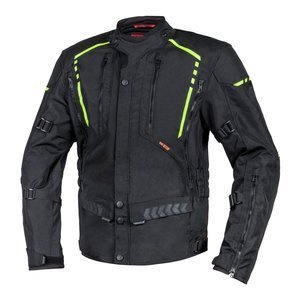 Kurtka tekstylna OZONE TOUR II BLACK/FLO YELLOW czarny żółty fluo