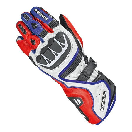 Rękawice sportowe HELD CHIKARA RR WHITE/RED/BLUE biały czerwony niebieski czarny