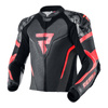 Kombinezon dwuczęściowy REBELHORN REBEL BLACK/FLO RED czarny czerwony fluo szary