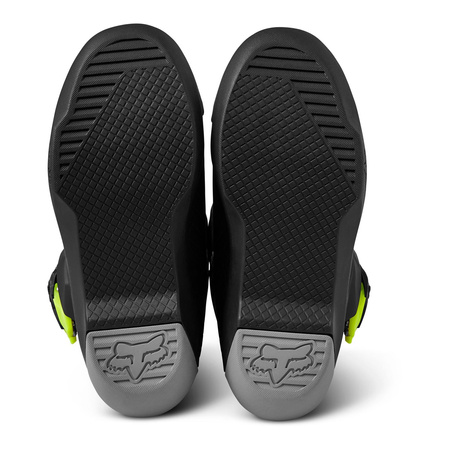 Buty cross dziecięce FOX JUNIOR COMP STEEL GREY szary czarny żółty fluo