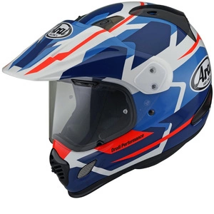 Kask cross ARAI TOUR-X4 DEPART BLUE niebieski granatowy biały czerwony