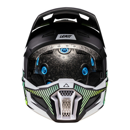 Kask cross z goglami LEATT KIT MOTO 3.5 STORM TEAL biały czarny żółty fluo