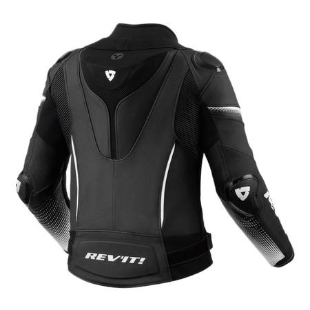 Kurtka skórzana damska REVIT XENA 4 PRO LADY BLACK/WHITE czarny biały