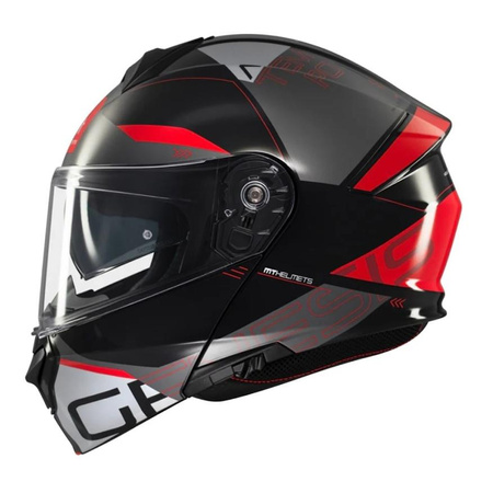 Kask szczękowy MT GENESIS SV ATEMPO GREY/RED